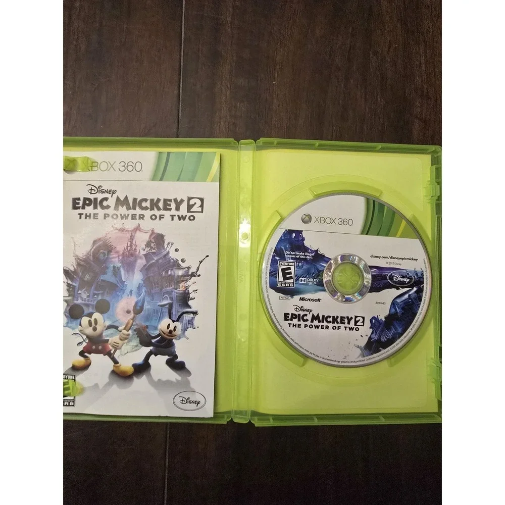 Disney Epic Mickey 2: The Power of Two Microsoft Xbox 360 2012 Complete Original